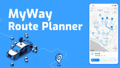 Route Planner, Delivery, MyWay header