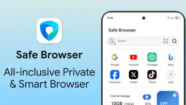 SafeBrowser - Secure & Private header