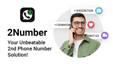 Second Phone Number - 2Number header