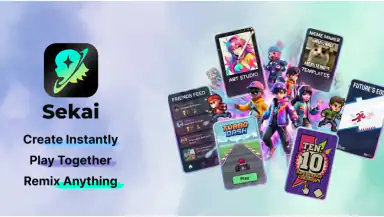 Sekai: Create · Remix · Play header