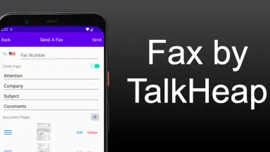 Send & Receive Fax Number header