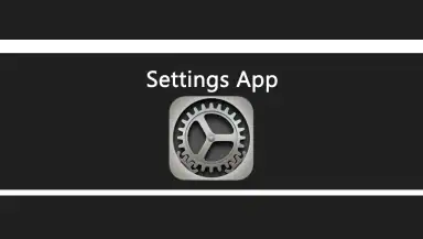Settings App header