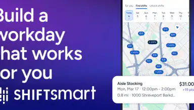 Shiftsmart - Find Work header