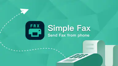 Simple Fax-Send Fax from Phone header