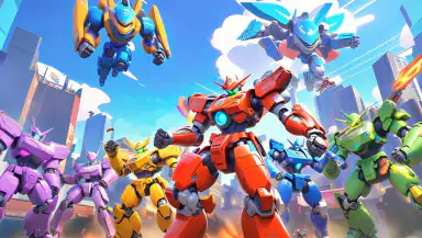 Smash Car: Robot Racing header