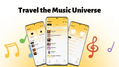 SonicNest — Music Player header