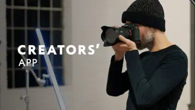 Sony | Creators' App header