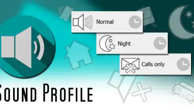 Sound Profile (Volume control) header