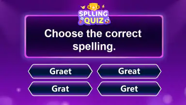 Spelling Quiz - Word Trivia header