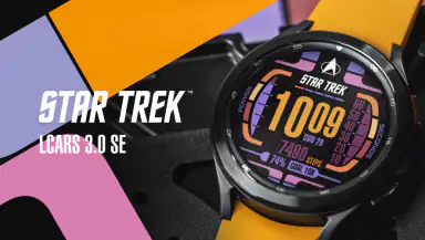 Star Trek LCARS SE Watch Face header