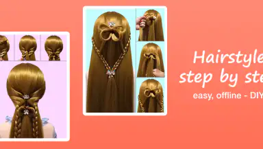 Step by Step Hairstyle App header