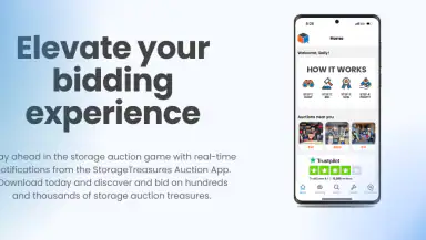 StorageTreasures Auction App header