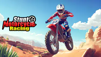Stunt Motorcycle Racing Game header