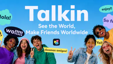Talkin: Global Friends & Chat header