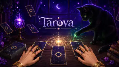 Tarova: Astral Tarot & Zodiac header