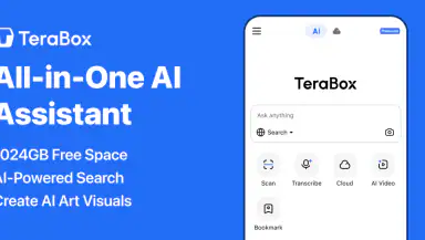 TeraBox: 1TB Cloud & AI Space header