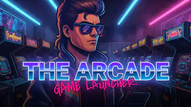 The Arcade · Game Hub Launcher header