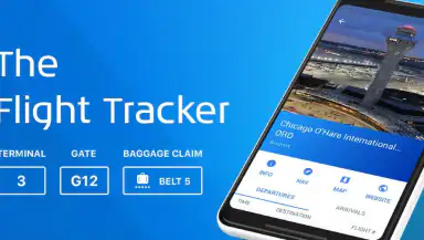The Flight Tracker header