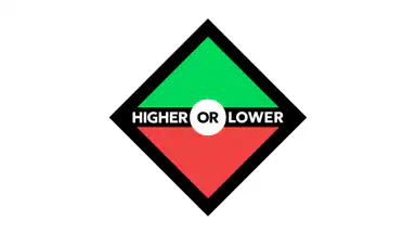The Higher or Lower Game header