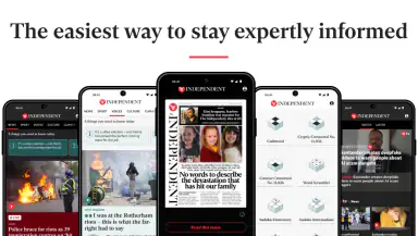 The Independent: Breaking News header