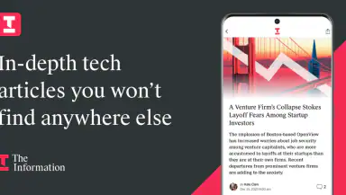 The Information: Tech News header