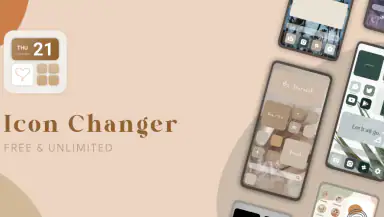Theme, Widget & Icon changer header