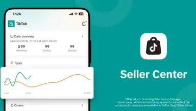 TikTok Shop Seller Center header