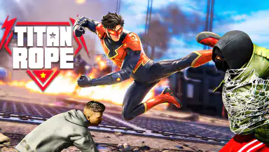 Titan Rope Hero: Vice City header