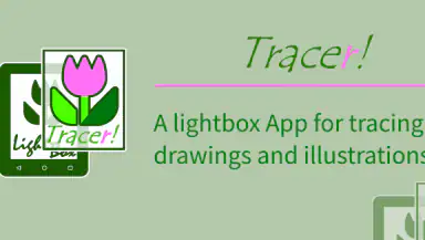 Tracer!  Lightbox tracing app header