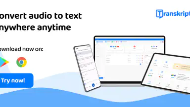 Transkriptor - Speech to Text header