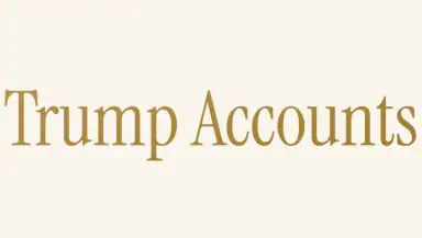 Trump Accounts: Official App header