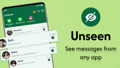 UnseenChat: View Deleted Msgs header