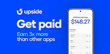 Upside: Cash Back - Gas & Food header