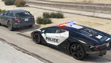 US Police Car Chase Game header