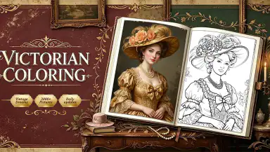 Victorian Coloring Book header