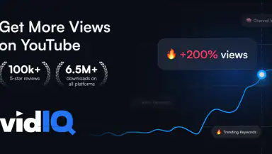 vidIQ for YouTube header