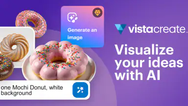 VistaCreate: AI Graphic Design header