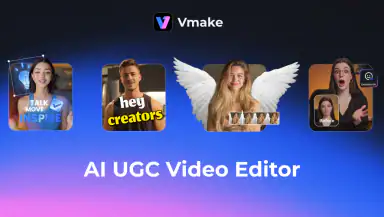 Vmake: AI Talking Video Editor header