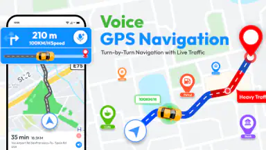 Voice GPS Navigation Direction header