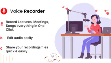 Voice Recorder : Recording App header