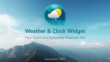 Weather & Clock Widget Plus header