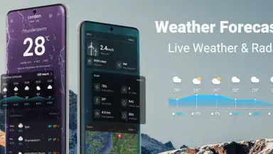 Weather: Live radar & widgets header