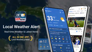 Weather & News - Radar, Alerts header