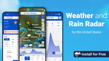 Weather & Rain Radar Forecast header