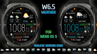 Weather watch face W6.5 header