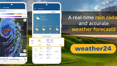 weather24: Forecast & Radar header