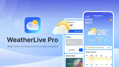 WeatherLive Pro - Radar Alerts header