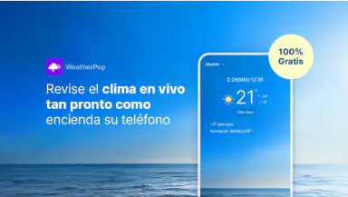 WeatherPop Español (Aviso) header