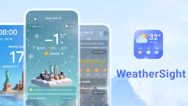 WeatherSight - Live Forecast header