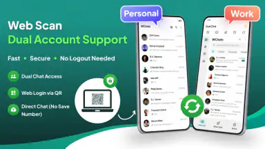 Web Scan & Dual Chat App header